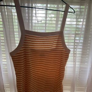 Yellow and white tank